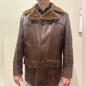 Men’s Vintage leather coat